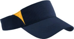 Sport-Tek Dry Zone Colorblock Visor -Thread Logic Store Sport Tek Dry Zone Colorblock Visor True NavyGold OSFA 2