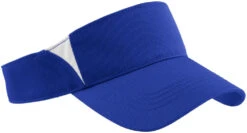 Sport-Tek Dry Zone Colorblock Visor -Thread Logic Store Sport Tek Dry Zone Colorblock Visor True RoyalWhite OSFA 5