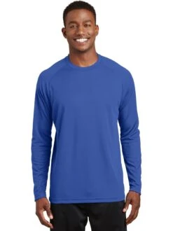 Sport-Tek Dry Zone Long Sleeve Raglan T-Shirt -Thread Logic Store Sport Tek Dry Zone Long Sleeve Raglan T Shirt True Royal S 5