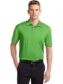 Sport-Tek Heather Contender Polo -Thread Logic Store Sport Tek Heather Contender Polo Turf Green Heather S 13