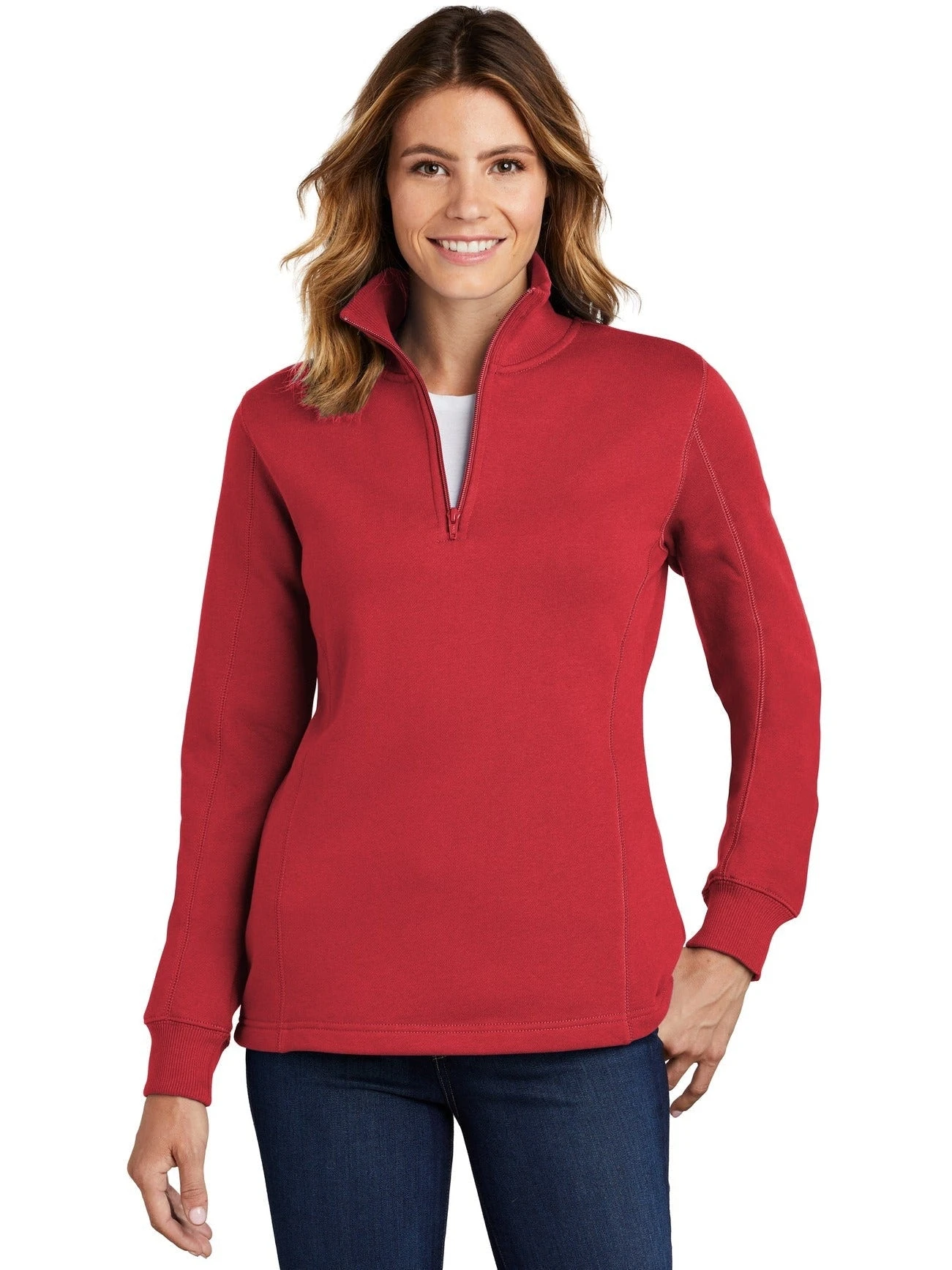 Sport-Tek Ladies 1/4 Zip Sweatshirt 9 Sport-Tek Ladies 1/4 Zip Sweatshirt - Image 9