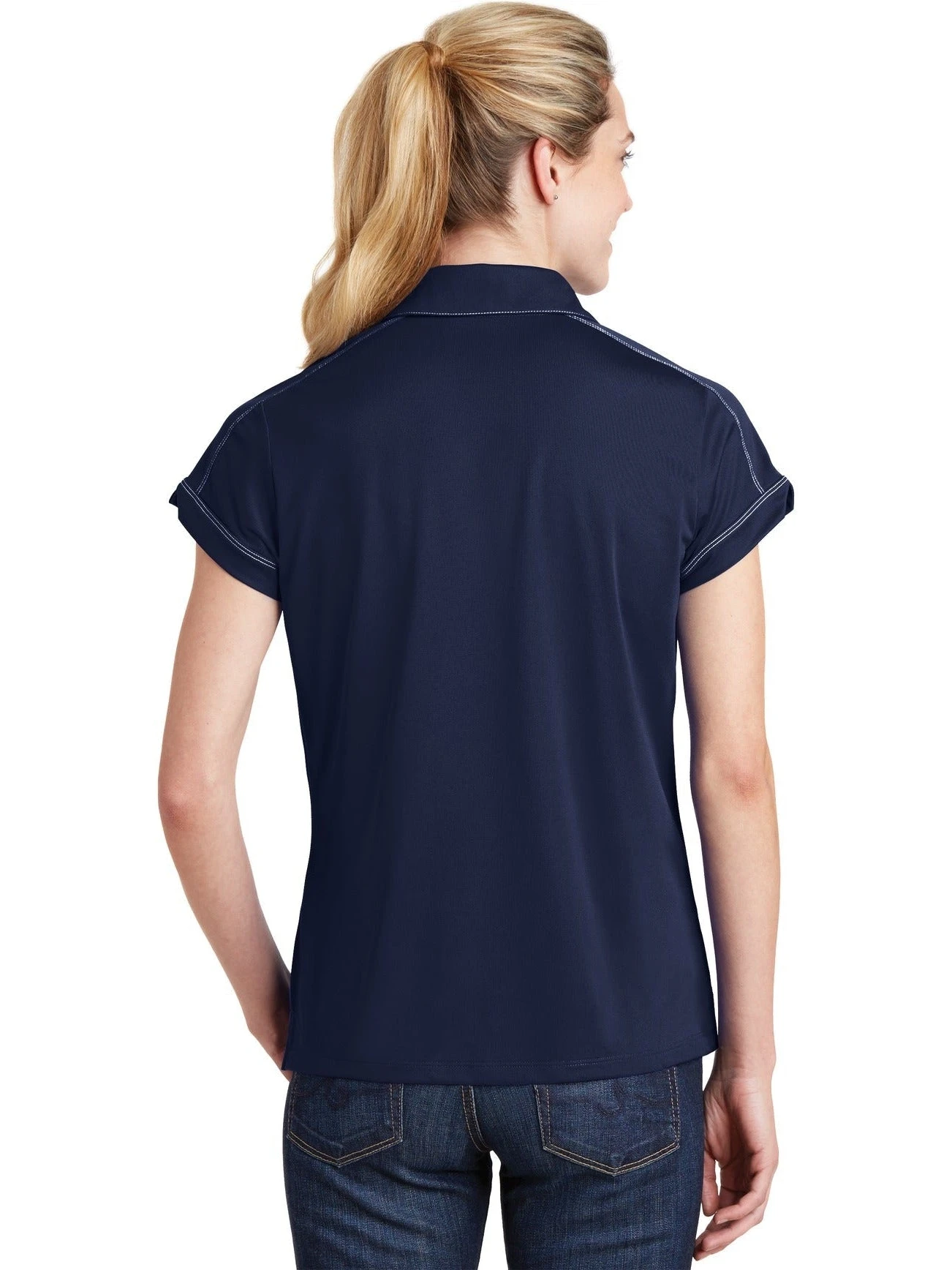 Sport-Tek Ladies Contrast Stitch Polo 7 Sport-Tek Ladies Contrast Stitch Polo - Image 7