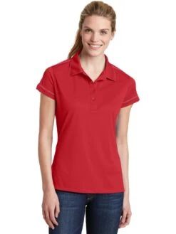 Sport-Tek Ladies Contrast Stitch Polo 20 Sport-Tek Ladies Contrast Stitch Polo -Thread Logic Store Sport Tek Ladies Contrast Stitch Polo True Red XS 7