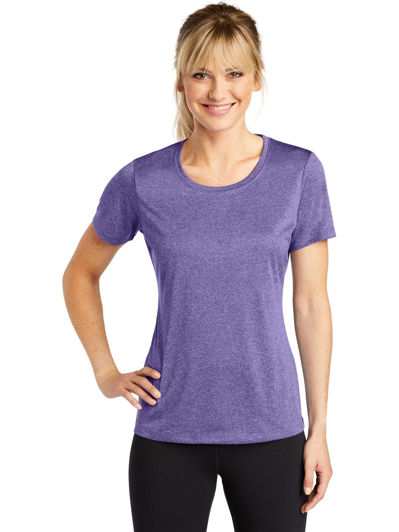 Sport-Tek Ladies Heather Contender Scoop Neck Tee 8 Sport-Tek Ladies Heather Contender Scoop Neck Tee - Image 8