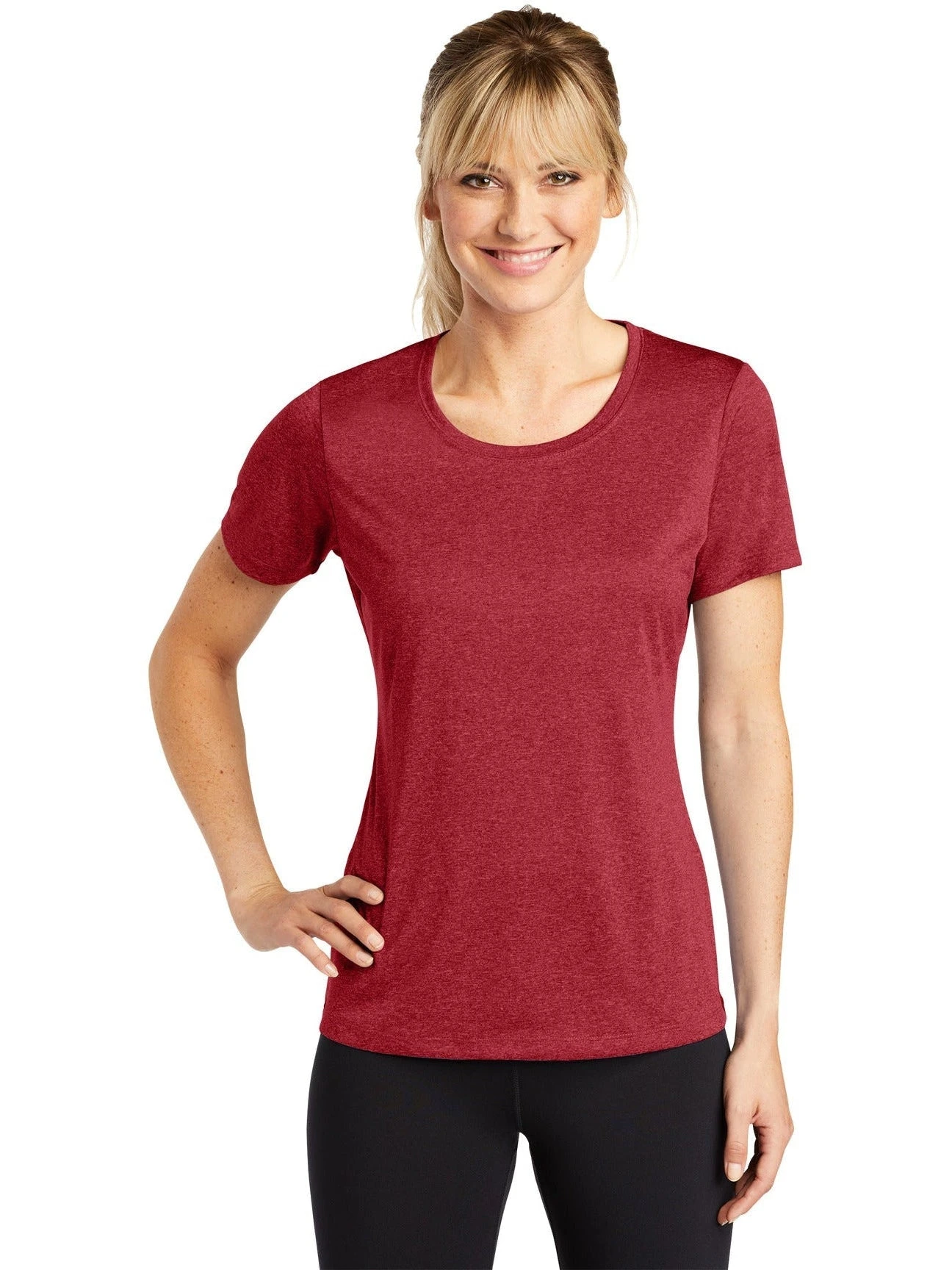 Sport-Tek Ladies Heather Contender Scoop Neck Tee 10 Sport-Tek Ladies Heather Contender Scoop Neck Tee - Image 10