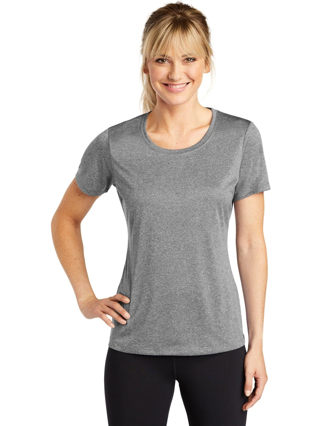 Sport-Tek Ladies Heather Contender Scoop Neck Tee 18 Sport-Tek Ladies Heather Contender Scoop Neck Tee - Image 18