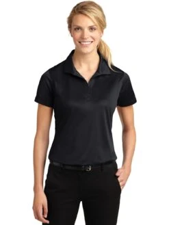 Sport-Tek Ladies Micropique Sport-Wick Polo 22 Sport-Tek Ladies Micropique Sport-Wick Polo -Thread Logic Store Sport Tek Ladies Micropique Sport Wick Polo Black S 1
