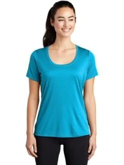 Sport-Tek Ladies Posi-Uv Pro Scoop Neck Tee -Thread Logic Store Sport Tek Ladies Posi Uv Pro Scoop Neck Tee Sapphire S 11