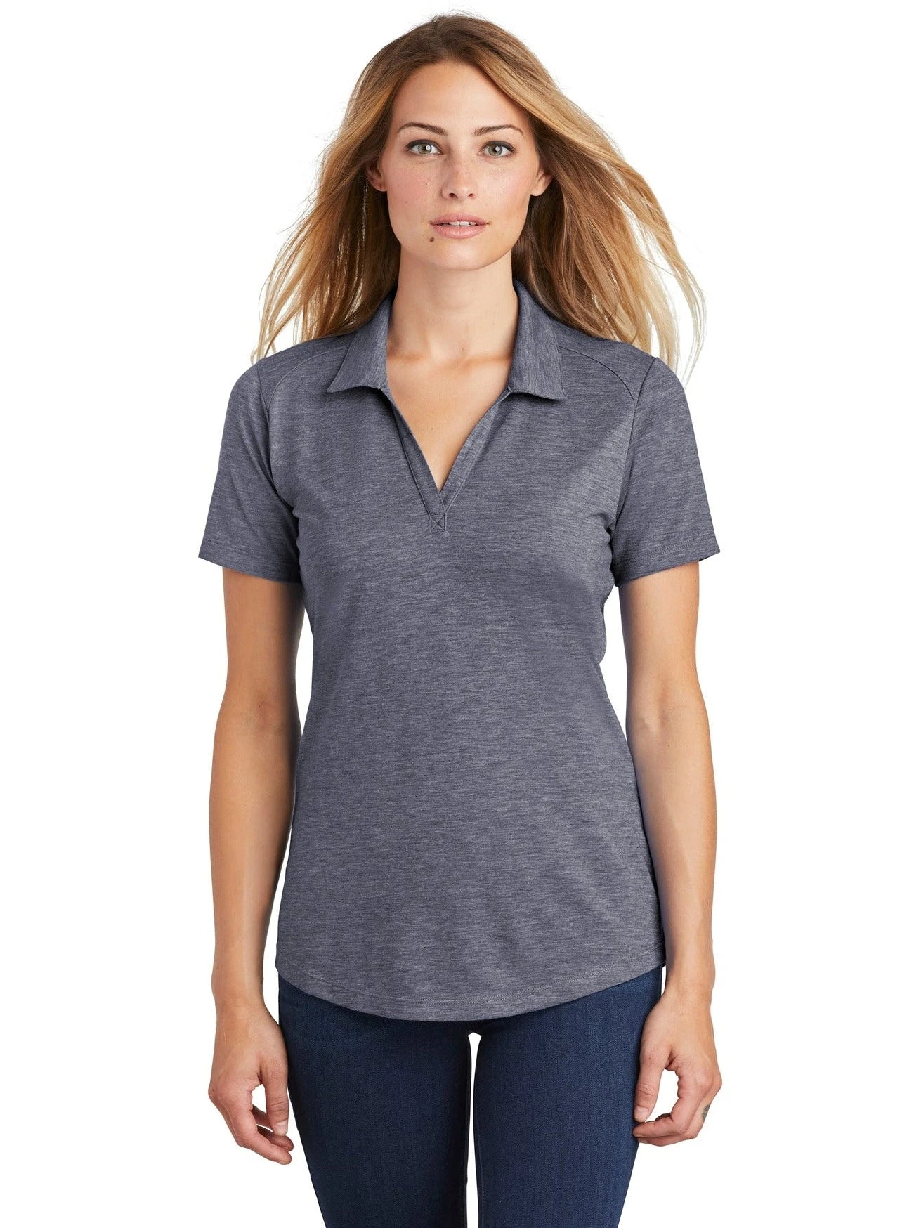 Sport-Tek Ladies PosiCharge Tri-Blend Wicking Polo 13 Sport-Tek Ladies PosiCharge Tri-Blend Wicking Polo - Image 13
