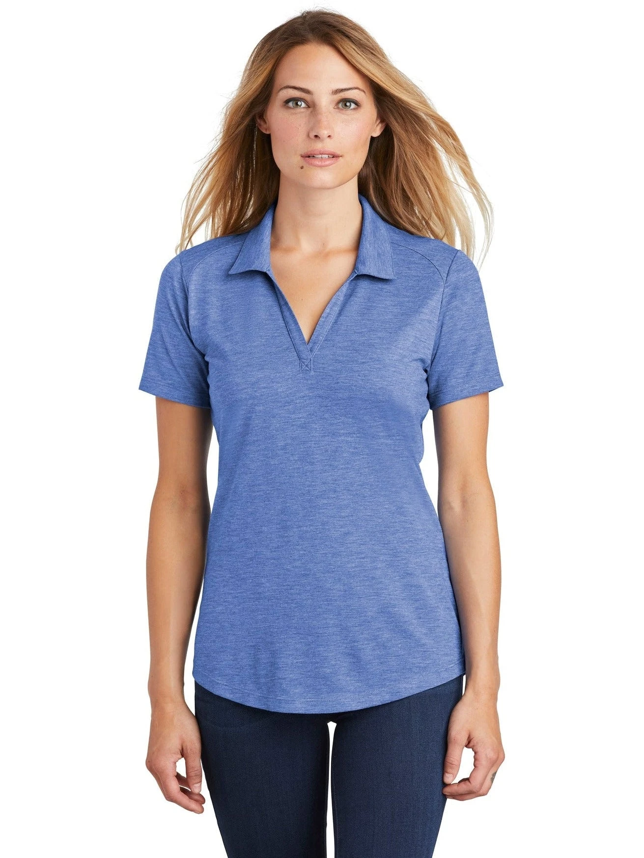 Sport-Tek Ladies PosiCharge Tri-Blend Wicking Polo 15 Sport-Tek Ladies PosiCharge Tri-Blend Wicking Polo - Image 15