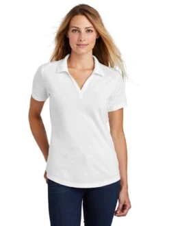 Sport-Tek Ladies PosiCharge Tri-Blend Wicking Polo 33 Sport-Tek Ladies PosiCharge Tri-Blend Wicking Polo -Thread Logic Store Sport Tek Ladies PosiCharge Tri Blend Wicking Polo White Triad Solid S 15