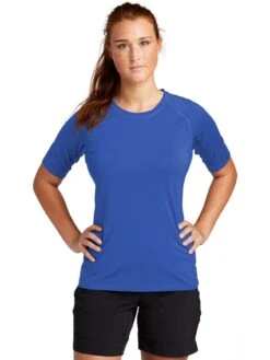 Sport-Tek Ladies Rashguard Tee -Thread Logic Store Sport Tek Ladies Rashguard Tee True Royal S 7