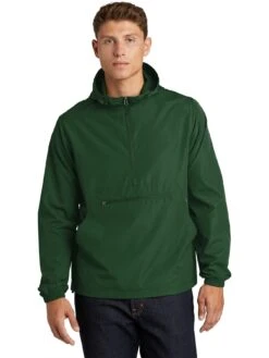 Sport-Tek Packable Anorak 19 Sport-Tek Packable Anorak -Thread Logic Store Sport Tek Packable Anorak Forest Green S 3