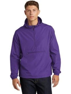 Sport-Tek Packable Anorak 24 Sport-Tek Packable Anorak -Thread Logic Store Sport Tek Packable Anorak Purple S 8