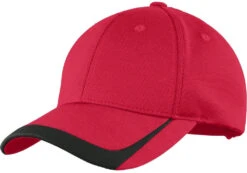 Sport-Tek Pique Colorblock Cap 11 Sport-Tek Pique Colorblock Cap -Thread Logic Store Sport Tek Pique Colorblock Cap True RedBlack OSFA 4