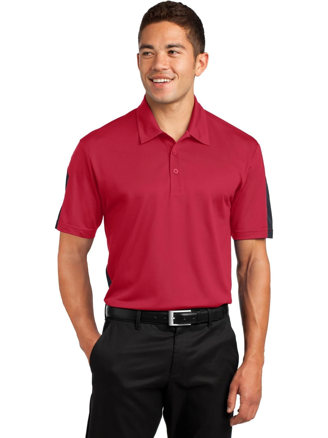 Sport-Tek PosiCharge Active Textured Colorblock Polo 8 Sport-Tek PosiCharge Active Textured Colorblock Polo - Image 8
