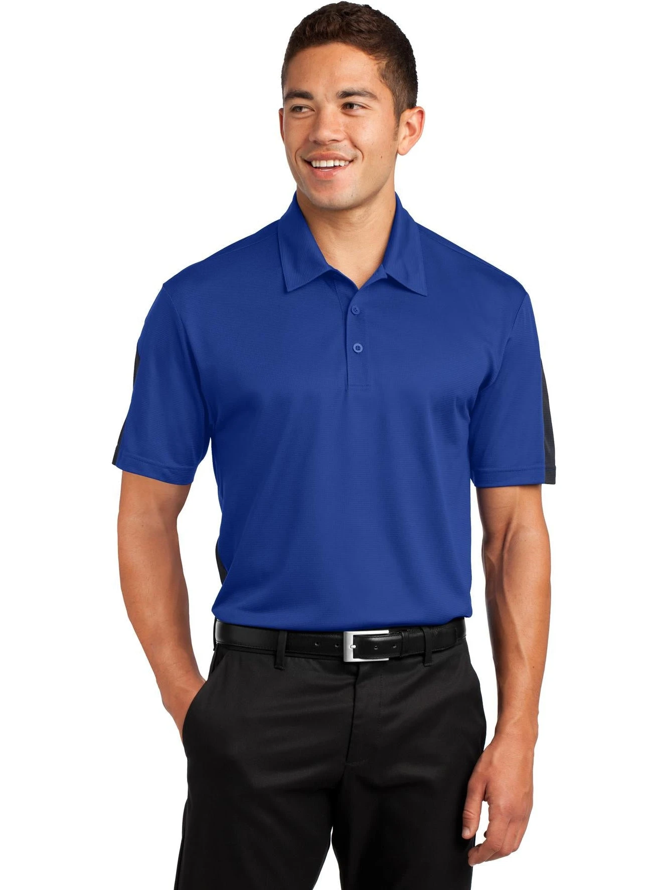 Sport-Tek PosiCharge Active Textured Colorblock Polo 10 Sport-Tek PosiCharge Active Textured Colorblock Polo - Image 10