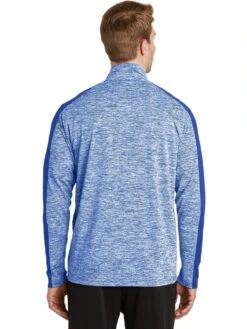 Sport-Tek PosiCharge Electric Heather Colorblock 1/4-Zip Pullover -Thread Logic Store Sport Tek PosiCharge Electric Heather Colorblock 14 Zip Pullover 10