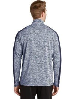 Sport-Tek PosiCharge Electric Heather Colorblock 1/4-Zip Pullover -Thread Logic Store Sport Tek PosiCharge Electric Heather Colorblock 14 Zip Pullover 8