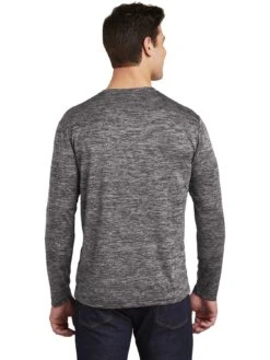 Sport-Tek Posicharge Long Sleeve Electric Heather Tee -Thread Logic Store Sport Tek Posicharge Long Sleeve Electric Heather Tee 2