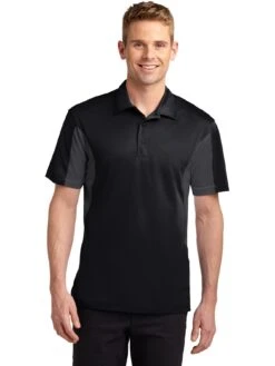 Sport-Tek Side Blocked Micropique Polo Shirt -Thread Logic Store Sport Tek Side Blocked Micropique Polo Shirt BlackIron Grey S 6