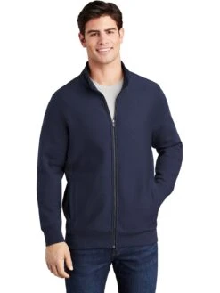 Sport-Tek Super Heavyweight Full-Zip Sweatshirt -Thread Logic Store Sport Tek Super Heavyweight Full Zip Sweatshirt True Navy S 7