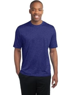 Sport-Tek Tall Heather Contender Tee -Thread Logic Store Sport Tek Tall Heather Contender Tee Cobalt Heather LT 3
