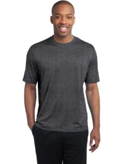 Sport-Tek Tall Heather Contender Tee -Thread Logic Store Sport Tek Tall Heather Contender Tee Graphite Heather LT 7