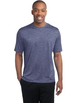 Sport-Tek Tall Heather Contender Tee -Thread Logic Store Sport Tek Tall Heather Contender Tee True Navy Heather LT 11