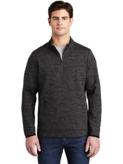Sport-Tek Triumph 1/4-Zip Pullover 14 Sport-Tek Triumph 1/4-Zip Pullover -Thread Logic Store Sport Tek Triumph 14 Zip Pullover Black Heather S 3