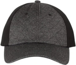 Sportsman Cap With Quilted Front 17 Sportsman Cap With Quilted Front -Thread Logic Store Sportsman Cap with Quilted Front Heather Dark GreyBlack OSFA 4