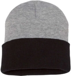 Sportsman Colorblocked 12" Cuffed Beanie -Thread Logic Store Sportsman Colorblocked 12 Cuffed Beanie HeatherBlack 1 Size 3