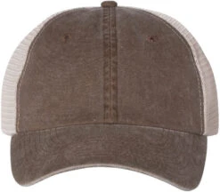 Sportsman Pigment-Dyed Trucker Cap -Thread Logic Store Sportsman Pigment Dyed Trucker Cap BrownStone OSFA 10