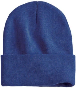 Sportsman Solid 12" Cuffed Beanie -Thread Logic Store Sportsman Solid 12 Cuffed Beanie Heather Dark Royal 1 Size 7