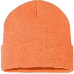 Sportsman Solid 12" Cuffed Beanie -Thread Logic Store Sportsman Solid 12 Cuffed Beanie Heather Orange 1 Size 13