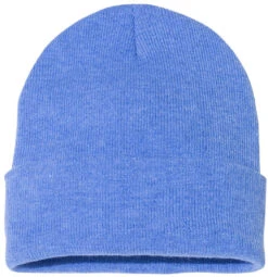 Sportsman Solid 12" Cuffed Beanie -Thread Logic Store Sportsman Solid 12 Cuffed Beanie Heather Royal 1 Size 19