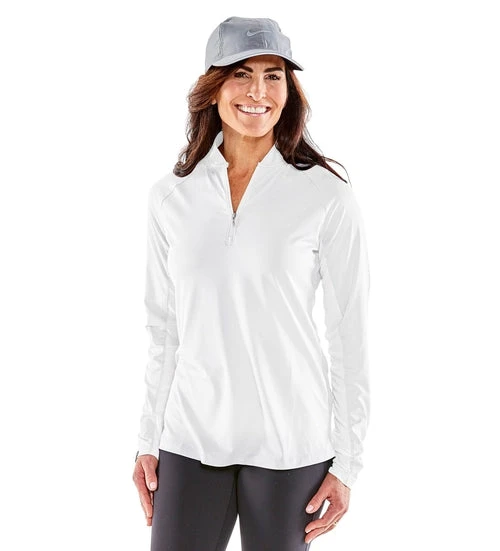 Storm Creek Ladies Upstart Long Sleeve Collarless Zip Polo 3 Storm Creek Ladies Upstart Long Sleeve Collarless Zip Polo - Image 3