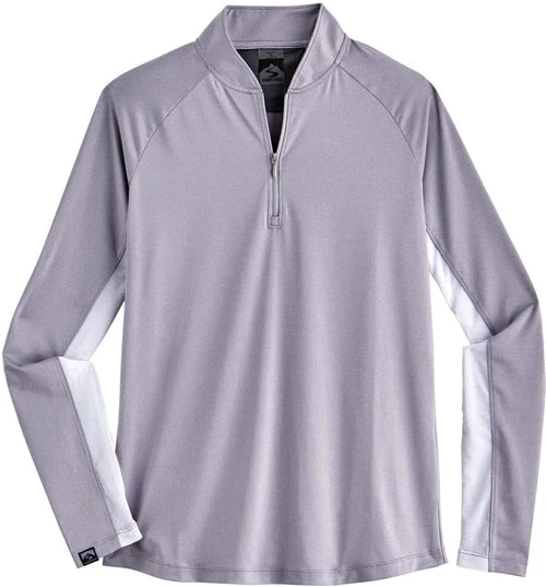 Storm Creek Ladies Upstart Long Sleeve Collarless Zip Polo 4 Storm Creek Ladies Upstart Long Sleeve Collarless Zip Polo - Image 4