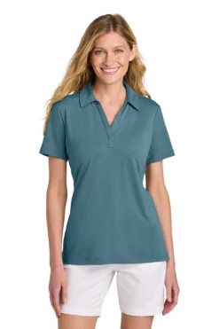 TravisMathew Ladies Glenview Solid Polo 30 TravisMathew Ladies Glenview Solid Polo -Thread Logic Store TM1LF071 stellarblue model front