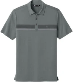 TravisMathew Glenview Stripe Polo 20 TravisMathew Glenview Stripe Polo -Thread Logic Store TMA41462 quietshadegrey flat front