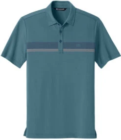 TravisMathew Glenview Stripe Polo 23 TravisMathew Glenview Stripe Polo -Thread Logic Store TMA41462 stellarblue flat front