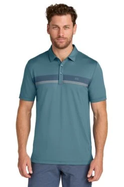 TravisMathew Glenview Stripe Polo 24 TravisMathew Glenview Stripe Polo -Thread Logic Store TMA41462 stellarblue model front