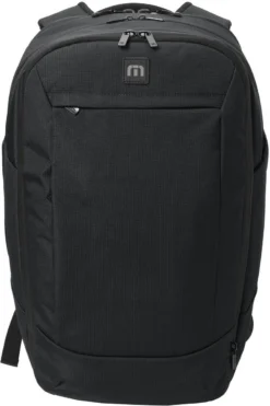 TravisMathew Lateral Backpack -Thread Logic Store TMB107 BLACK Flat Front