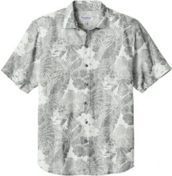 Tommy Bahama Coconut Point Playa Flora Short Sleeve Shirt - LIMITED EDITION -Thread Logic Store Tommy Bahama Coconut Point Playa Flora Short Sleeve Shirt LIMITED EDITION Light Grey S 4