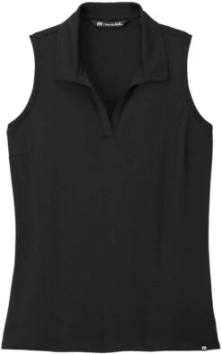 TravisMathew Ladies Coto Performance Sleeveless Polo -Thread Logic Store TravisMathew Ladies Coto Performance Sleeveless Polo Black S 3