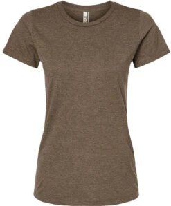 Tultex Ladies Premium Cotton Blend T-Shirt 33 Tultex Ladies Premium Cotton Blend T-Shirt -Thread Logic Store Tultex Ladies Premium Cotton Blend T Shirt Brown Heather S 13