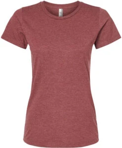 Tultex Ladies Premium Cotton Blend T-Shirt 39 Tultex Ladies Premium Cotton Blend T-Shirt -Thread Logic Store Tultex Ladies Premium Cotton Blend T Shirt Burgundy Heather S 19