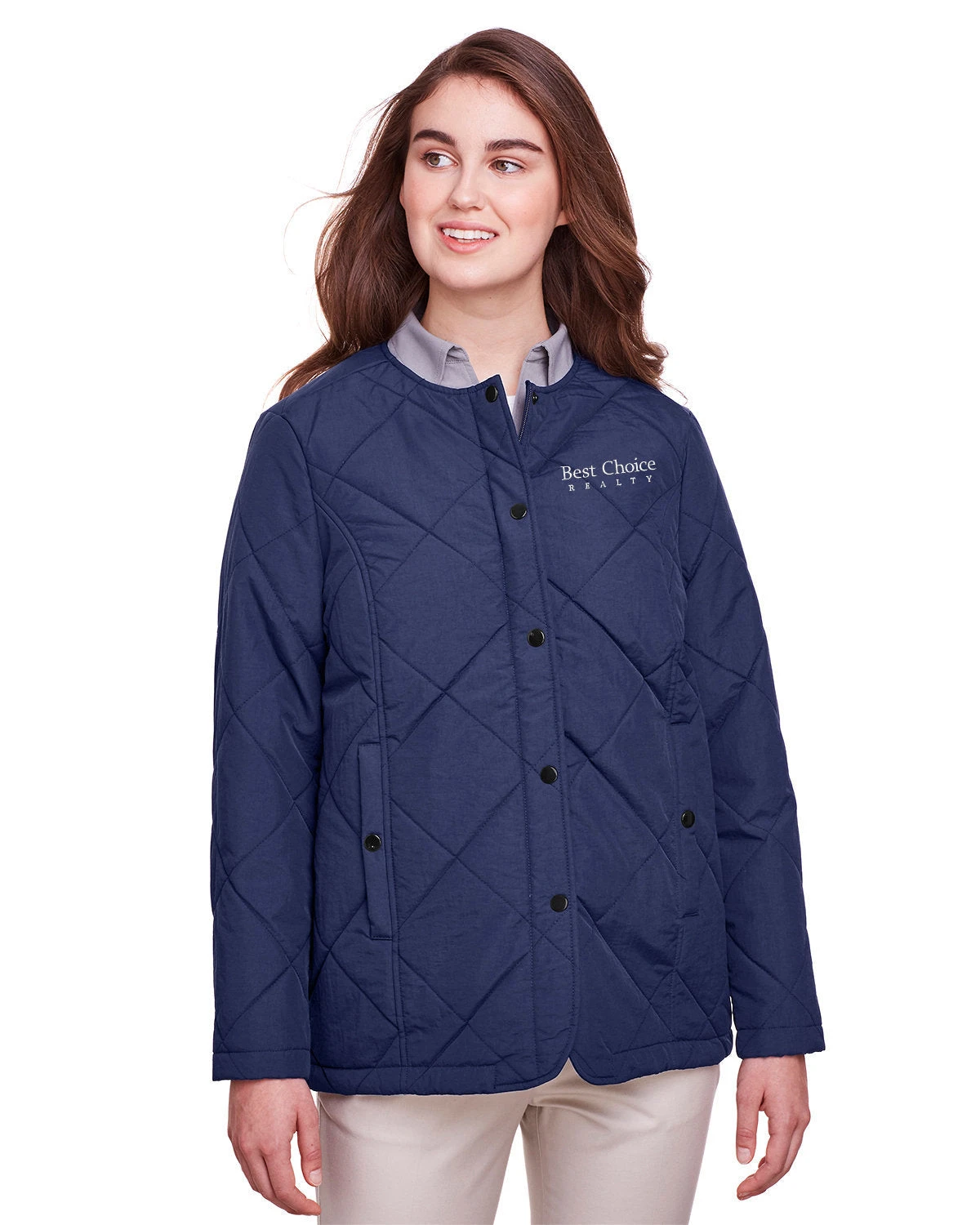 UltraClub Ladies Dawson Quilted Hacking Jacket 1 UltraClub Ladies Dawson Quilted Hacking Jacket