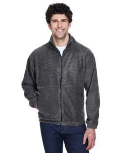 UltraClub Iceberg Fleece Full-Zip Jacket -Thread Logic Store UltraClub Iceberg Fleece Full Zip Jacket Charcoal S 4