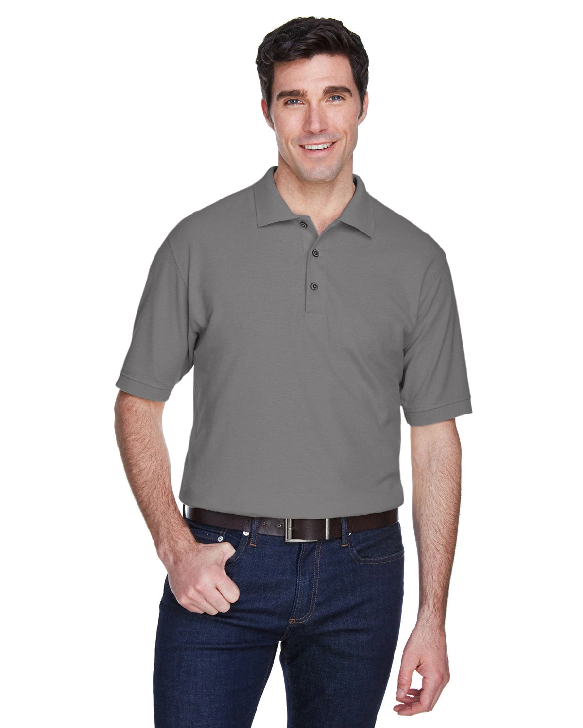 UltraClub Whisper Pique Polo Shirt 5 UltraClub Whisper Pique Polo Shirt - Image 5